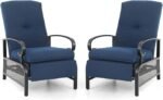 Adjustable Metal Outdoor Recliner Chairs (Set of 2) – OEM/ODM Project