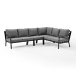 Metal Outdoor Sofa Set (4-Piece) with Fabric Cushions – OEM/ODM Project