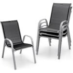 Stackable Metal Outdoor Dining Chair – OEM/ODM Project - Image 2