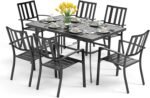 Metal Outdoor Dining Set with Rectangular Table – OEM/ODM Project