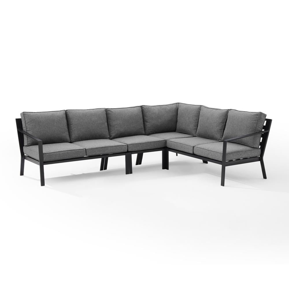 10001 Metal Outdoor Sofa Set (4-Piece) with Fabric Cushions – OEM/ODM Project - Image 1