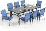 Large Metal Outdoor Dining Set for 8 – OEM/ODM Project - Image 2
