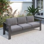 Metal Outdoor Sofa (3-Seater) with Cushions – OEM/ODM Project - Image 2