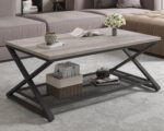 Rectangular Coffee Table with Mesh Shelf (2-Tier) – OEM/ODM Project - Image 3