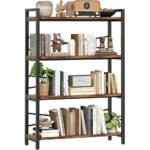 4-Tier Metal Frame Bookshelf with X-Bracing – OEM/ODM Project - Image 3