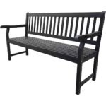 Metal Outdoor Bench with Backrest & Armrests – OEM/ODM Project - Image 7