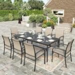 Large Metal Outdoor Dining Set for 8 – OEM/ODM Project - Image 3