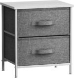 2-Drawer Fabric Nightstand with Metal Frame – OEM/ODM Project - Image 5