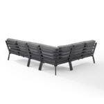 Metal Outdoor Sofa Set (4-Piece) with Fabric Cushions – OEM/ODM Project - Image 4