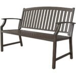 Metal Outdoor Bench with Backrest & Armrests – OEM/ODM Project - Image 6