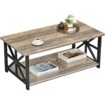 Rectangular Coffee Table with Mesh Shelf (2-Tier) – OEM/ODM Project