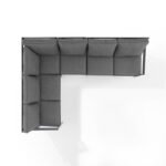 Metal Outdoor Sofa Set (4-Piece) with Fabric Cushions – OEM/ODM Project - Image 2