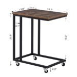 Mobile Slide-Under Sofa Table with Metal Frame – OEM/ODM Project - Image 2