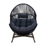 Outdoor Egg Chair with Metal Frame & PE Rattan – OEM/ODM Project - Image 2