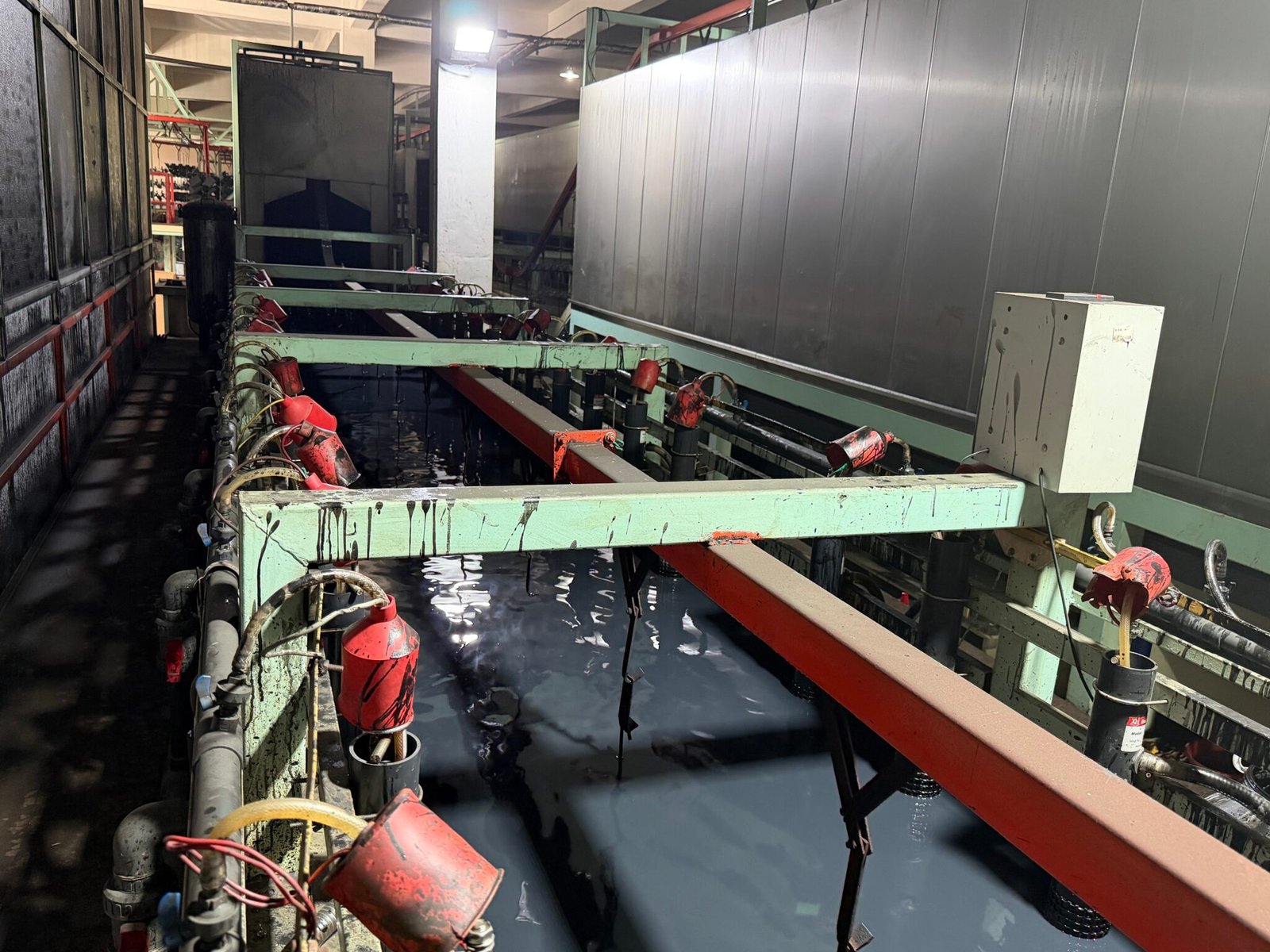 Metal frame furniture manufacturing using e-coating for outdoor corrosion resistance, including internal tube wall coverage