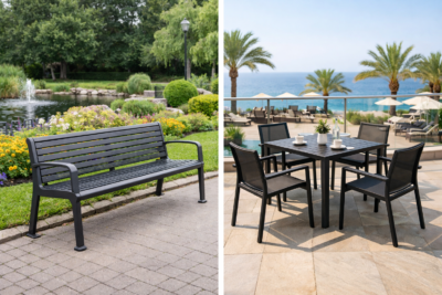 Outdoor Metal Benches