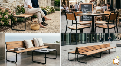 Outdoor Metal Benches