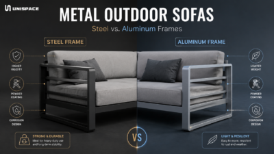  Metal Outdoor Sofas: Steel vs. Aluminum Frames