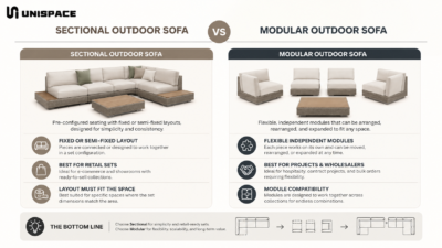  sectional vs modular outdoor sofa comparison