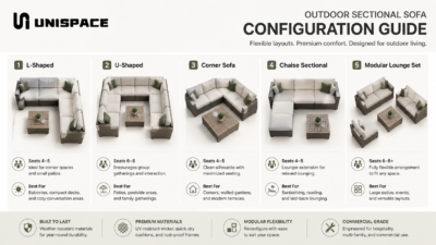 common outdoor sectional sofa configurations