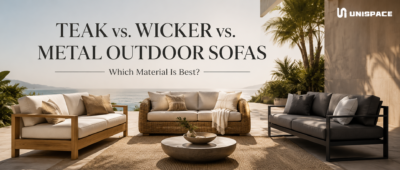 Teak vs. Wicker vs. Metal Outdoor Sofas: Which Material Is Best?
