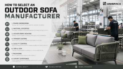 How to Select an Outdoor Sofa Manufacturer