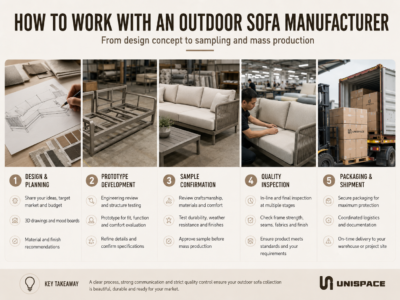  outdoor sofa manufacturer OEM ODM process