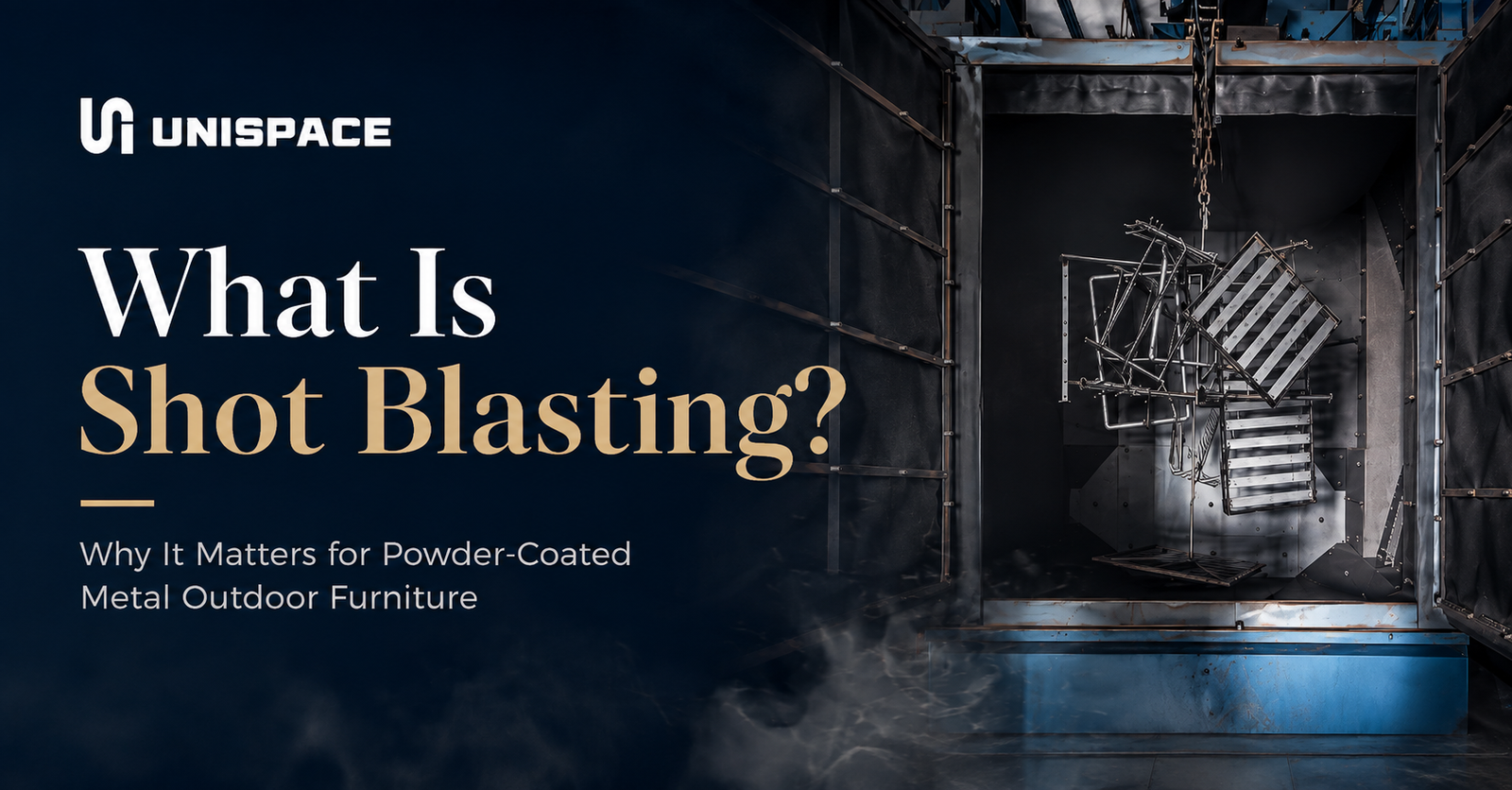 What Is Shot Blasting? Why It Matters for Powder-Coated Metal Outdoor Furniture