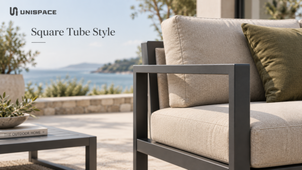 square tube custom metal outdoor sofa frame