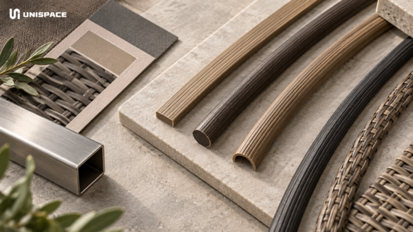 Material profile, dimensions, colour and surface texture should be approved as part of the product specification.