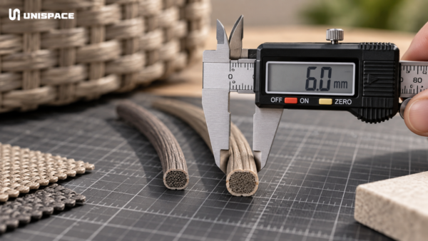 The right strand size depends on profile, chair geometry, weaving density and the required production result.