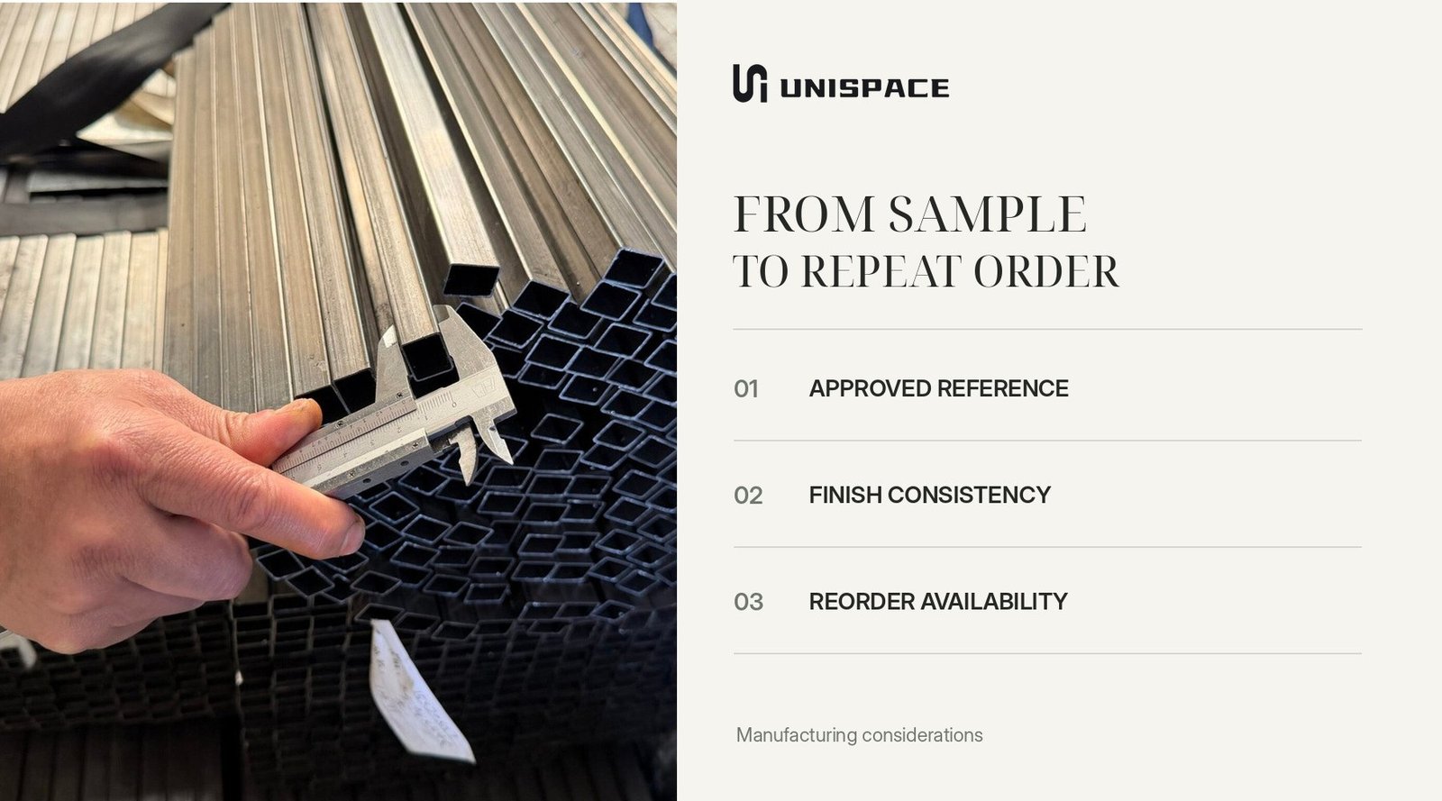 Quality control for outdoor sofa colors and repeat order consistency