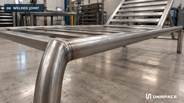 Illustrative image | A visible welded joint on an unfinished frame
