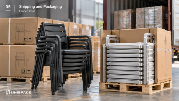 Stackable structures and optimized export packaging can improve transportation efficiency.